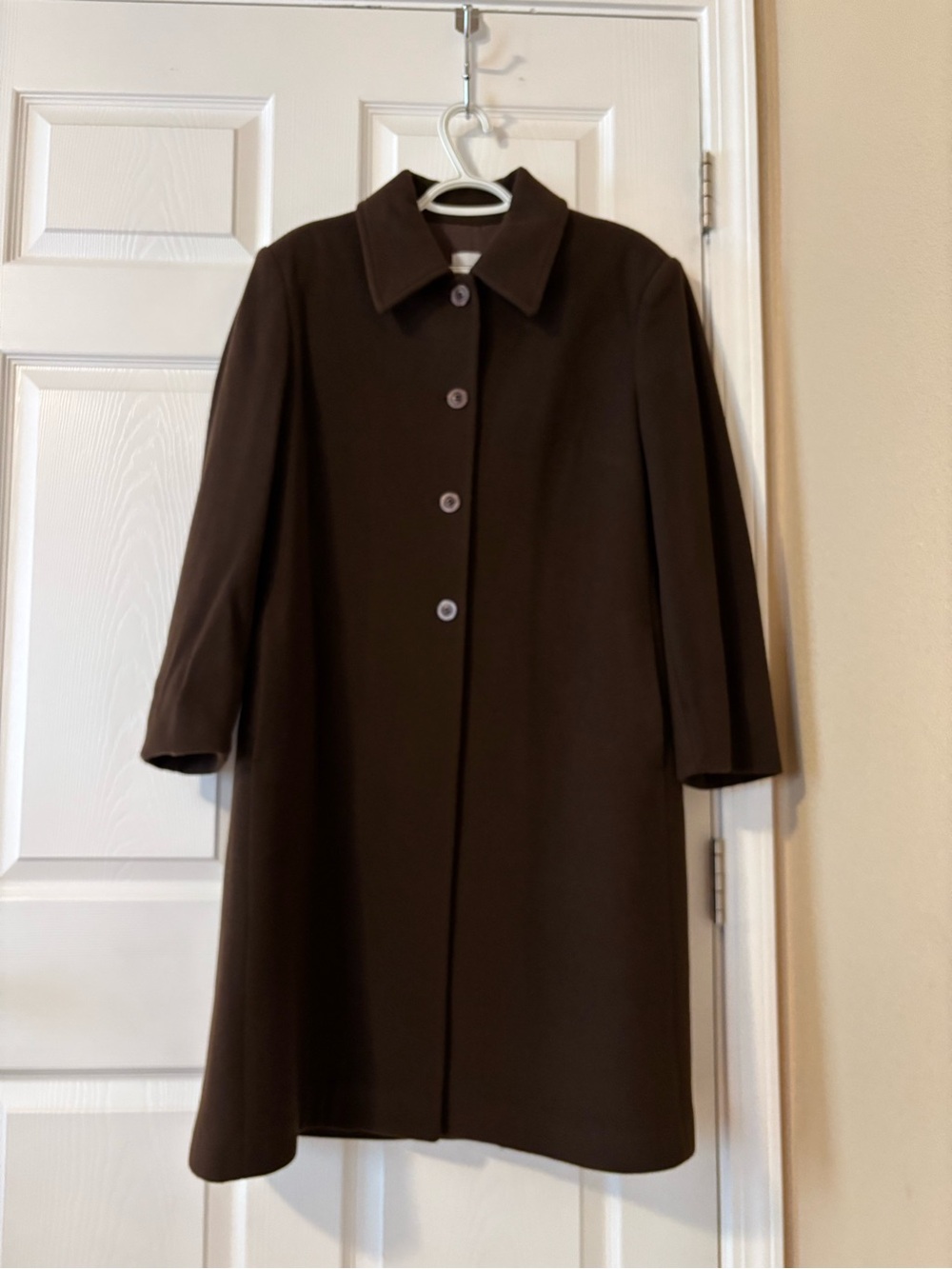 Classic Brown Women's A-Line Coat